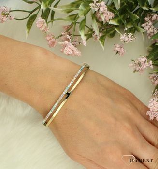 Bransoletka damska Swarovski Coeur De Lion Eternal Unity Bangle sztywna 0136321590. Bransoletka damska z kamieniami. Bransoletka damska stalowa. Bransoletka Coeur de Lion na prezent dla kobiety. Bransoletka damska z kryształkami..jpg