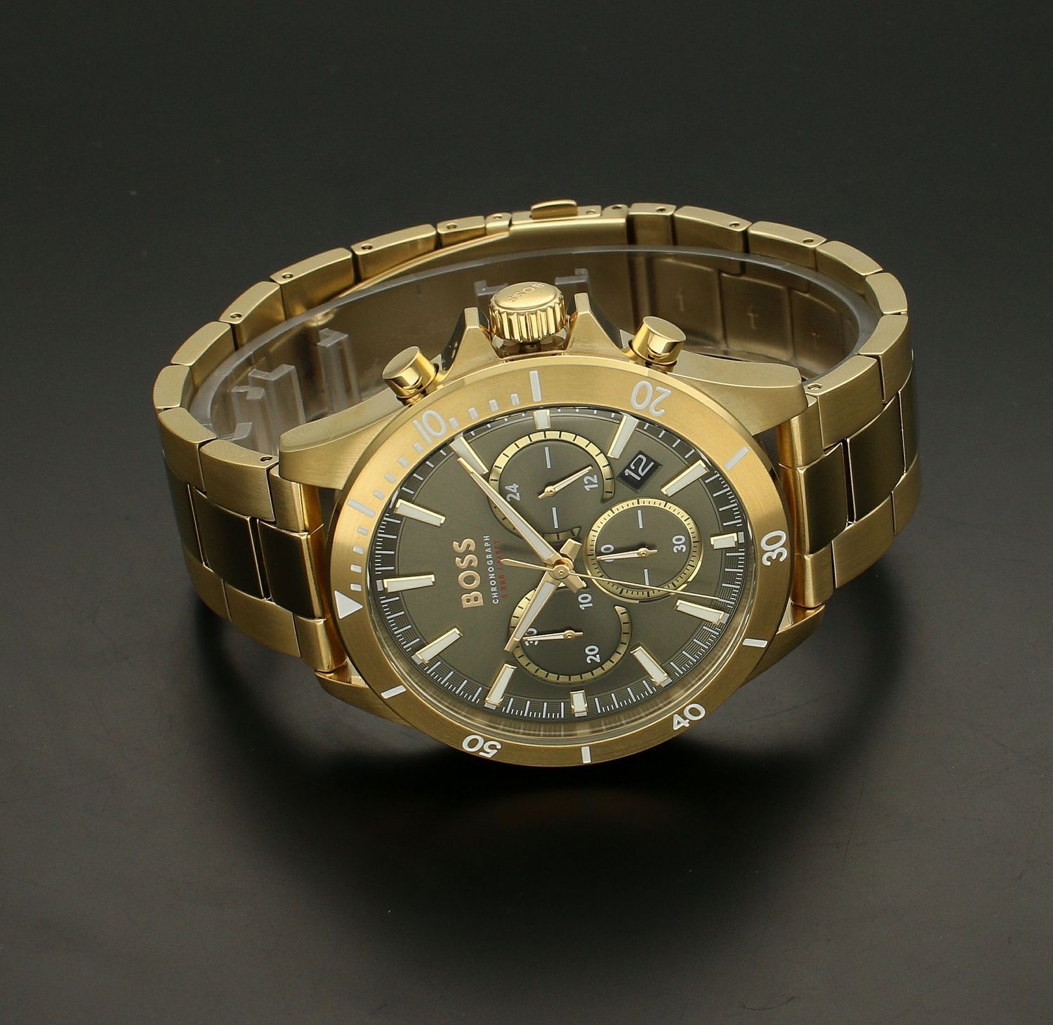 Złoty zegarek Boss męski 1514059 Hugo Troper