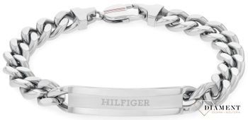 Bransoletka męska Tommy Hilfiger stalowa pancerka 2790579.  Bransoletka męska srebrna. Oryginalna biżuteria z Tommiego Hilfingera. Męska bransoletka Tommy Hilfiger. Bransoletka w srebrnym kolorze męska..jpg