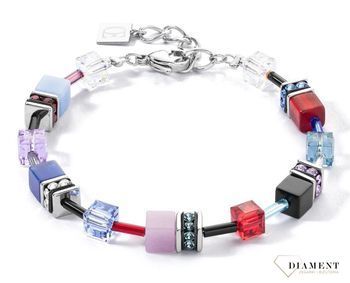 Bransoletka Coeur de Lion GeoCUBE® Iconic bracelet silver-royal 2838300330. Bransoletka damska Coeur de Lion GeoCUBE® Precious czarno-granatowa 2838300330. Bransoletka damska Swarovski Coeur.jpg