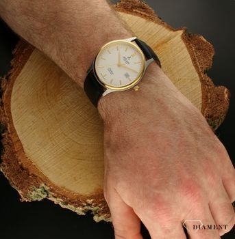 Zegarek męski na pasku Atlantic Seabase 60343.43.21 to niezwykle elegancki zegarek o wyprofilowaych bokach koperty i eleganckim skórzanym pasku. Męski zegarek elegancki dla mężczyzny. Idealny zegarek na prezent (1).jpg
