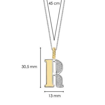 Naszyjnik srebrny damski z literą R TI SENTO zawieszka 6840ZY_R  Zawieszka w kształcie litery R  6840ZY_R Wyjątkowa biżuteria marki TI SENTO, to luksusowe dodatki, które uszczęśliwią każdą kobietę. Naszyjnik z Twoim inicjał (3).jpg