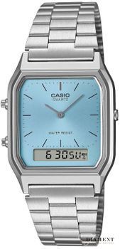 Zegarek Casio Vintage Maxi AQ-230A-2A1MQYES. Zegarek w stylu Retro. Zegarek Casio idealny dla kobiety i mężczyzny. Zegarek unisex Casio Vintage. Zegarek na bransolecie Vintage na prezent..jpg