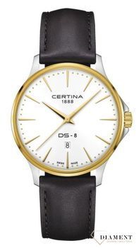 Zegarek męski Certina DS-8 Gent 40mm na brązowym pasku C045.410.26.031.00. Zegarek męski szwajcarski Certina. Elegancki męski zegarek na pasku marki Certina. Pomysł na prezent dla mężczyzny. 1.jpg