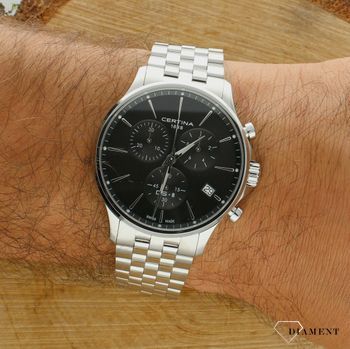 Zegarek męski Certina DS-8 Chrono C045.417.11.051.00 42 mm. Szwajcarski zegarek męski z chronografem. Zegarek dla mężczyzny na prezent. Szwajcarski zegarek z szafirowym szkłem Certina.3.jpg