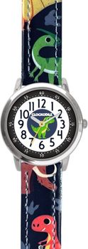 Zegarek dziecięcy Clockodile Granatowy CWB0100 DINOZAURY Zegarek dla dziecka LAVVU CLOCKODILE CWB0100, wyposażony jest w kwarcowy mechanizm, zasilany za pomocą baterii. Mechanizm japoński mieści się w wytrzymałej,.jpg