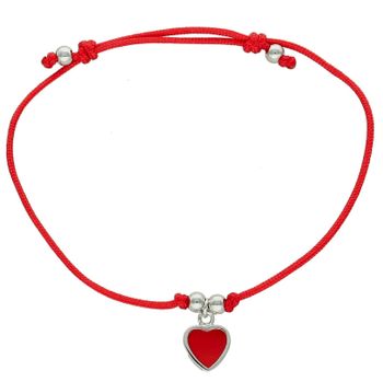 Srebrna bransoletka na czerwonym sznurku z sercem DIA-BRA-11869-925 (2).jpg