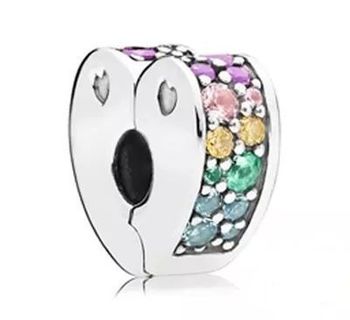 Charms Moments srebrny 925 klips serduszko DIA-CHA-IM0260623CH-925. Srebrny klips do bransoletki. Klips charms do bransoletki typu Pandora. Srebrny charms w formie stopera. Klips charms na prezent..jpg