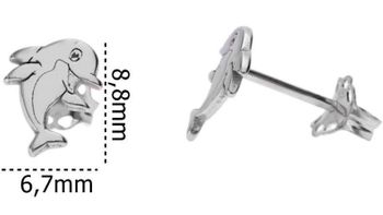 Srebrne kolczyki dziecięce 925 delfinki DIA-KLC-KSR062R-925. Srebrne kolczyki dziecięce. Kolczyki srebrne delfinki. Kolczyki srebrne na sztyft dla dziewczynki. Kolczyki delfinki srebrne idealne na prezent (2).jpg