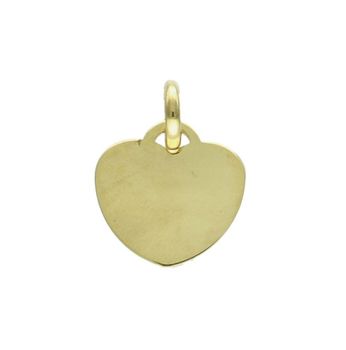 Srebrna zawieszka damska 925 gładkie serce blaszka do graweru pokryta złotem DIA-ZAW-11849-925.jpg