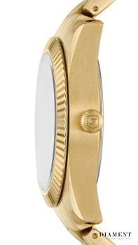 Zegarek damski Fossil SCARLETTE Gold 32mm ES5338. Złoty zegarek damski Fossil z cyrkoniami. Zegarek damski Fossil na złotej bransolecie. Zegarek damski Fossil na bransolecie na prezent.2.jpg