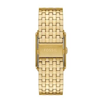 Zegarek męski Fossil Carraway prostokątny na złotej bransolecie FS6009. Złoty zegarek męski. Złoty zegarek z prostokątną tarcza. Zegarek na bransolecie Fossil. Zegarek męski Fossil w złocie na prezent (2).jpg