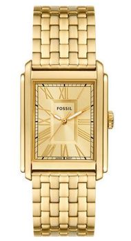 Zegarek męski Fossil Carraway prostokątny na złotej bransolecie FS6009. Złoty zegarek męski. Złoty zegarek z prostokątną tarcza. Zegarek na bransolecie Fossil. Zegarek męski Fossil w złocie na prezent (3).jpg