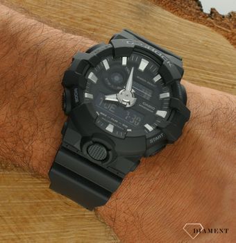 Zegarek męski G-SHOCK Casio NO COMPLY GA-700-1BER. Męski zegarek sportowy. Zegarek męski G-shock. Męski sportowy zegarek na gumowym pasku. Zegarek wstrząsoodporny. Zegarek Casio G-shock na prezent.9.jpg