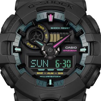 Zegarek męski G-SHOCK Casio G-SHOCK MULTI-FLUORESCENT ACCENTS GA-700MF-1AER. Męski zegarek sportowy. Zegarek męski G-shock. Męski sportowy zegarek na gumowym pasku. Zegarek wstrząsoodporny. Zegarek Casio G-shock na p (1).jpg