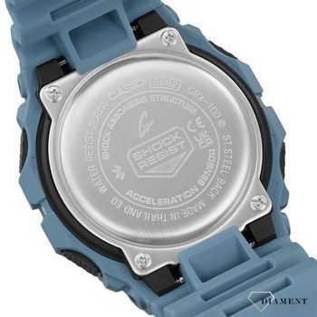 Zegarek męski G-Shock Casio G-Lide GBX-100-2AER niebieski. Zegarek męsk Casio Bluetooth. Męski zegarek G-Shock na prezent. Zegarek o wodoszczelności  200m. 9.jpg