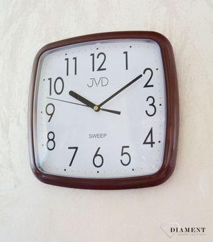 Zegar na ścianę do pokoju brązowy HP615.9 ✓Zegary ścienne✓Zegar ścienny ✓Nowoczesne zegary (5).JPG