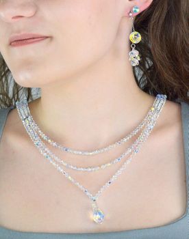 Kolczyki srebrne Swarovski przy uchu  pr 925, KG1122SS29AB Aurore Boreale (2).JPG