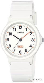 Zegarek Casio Classic na pasku LQ-24B-7BEF biały. Biały mały zegarek. Minimalistyczny zegarek Casio. Tani zegarek Casio. Zegarek dziecięcy. Biały zegarek na lato. Zegarek z cyframi. CASIO Collection STANDARD. Zegarek na pre1.jpg