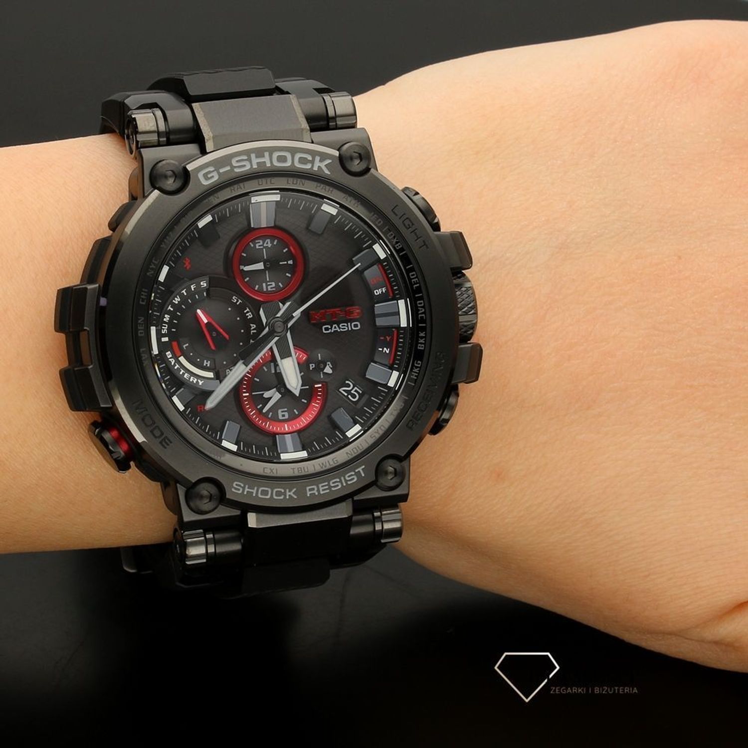 Zegarek Meski G Shock Exclusive Metal Twisted G 2 Way Sync Mtg B1000b 1aer Www Zegarki Diament Pl