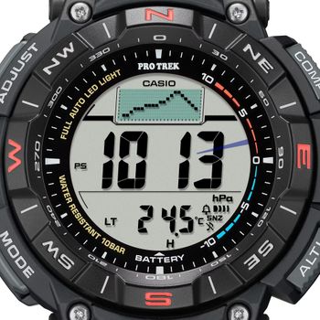 Zegarek męski ProTrek Casio Solar Digital PRG-340-1ER czarny. Zegarek Casio sportowy. Zegarek z wysokościomierzem, barometrem, termometrem. Zegarek w góry z kompasem. Zegarek na prezent.8.jpg