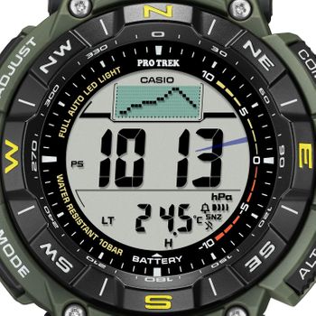 Zegarek męski ProTrek Casio Solar Digital PRG-340-3ER zielony.Zegarek Casio sportowy. Zegarek z wysokościomierzem, barometrem, termometrem. Zegarek w góry z kompasem. Zegarek na prezent.8.jpg