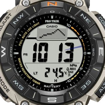 Zegarek męski ProTrek Casio Solar Digital PRG-340T-7ER na bransolecie tytanowy.  Zegarek Casio sportowy. Zegarek z wysokościomierzem, barometrem, termometrem. Zegarek w góry z kompasem. Zegarek na prezent6.jpg