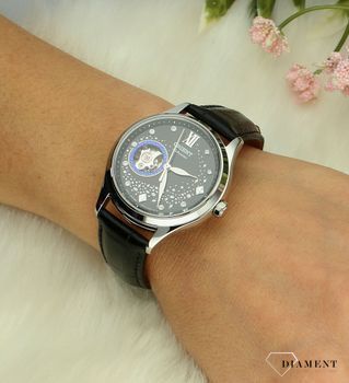 Zegarek damski Orient Blue Moon II Automatic na czarnym pasku RA-AG0019B10B. Damski zegarek automatyczny. Zegarek damski Orient. Zegarek dla kobiety na prezent. Damski zegarek na pasku..jpg