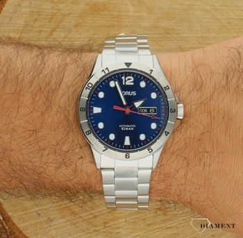 Zegarek męski Lorus Automatic na bransolecie RL461BX9. Zegarek automatyczny srebrny. Zegarek Lorus męski automat. Zegarek na prezent dla mężczyzny . Zegarek z granatową tarczą.3.jpg