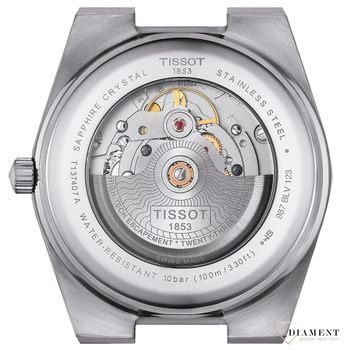 Zegarek męski Tissot PRX Powermatic 80 T137.407.11.091.01 . Tissot PRX automatyczny. Tissot zegarek z miętową tarczą. Pomysł na prezent dla mężczyzny. Modny zegarek szwajcarski dla faceta. Zegarek męski na bransolecie. 2.jpg