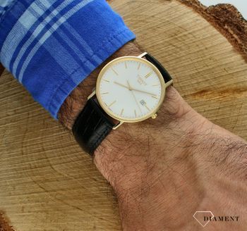 Zegarek złoty Tissot Goldrun Sapphire 18K T922.410.16.011.00. Złoty zegarek męski. Złoty zegarek na pasku Tissot. Zegarek z 18karatowego złota.jpg