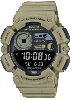 Zegarek męski Casio Digital Moonphase WS-1500H-5BVEF. Męski zegarek sportowy Zegarek męski z fazami księżyca. Zegarek męski Casio. Zegarek wodoodporny na prezent dla mężczyzny..jpg